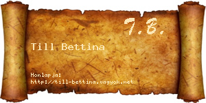 Till Bettina névjegykártya